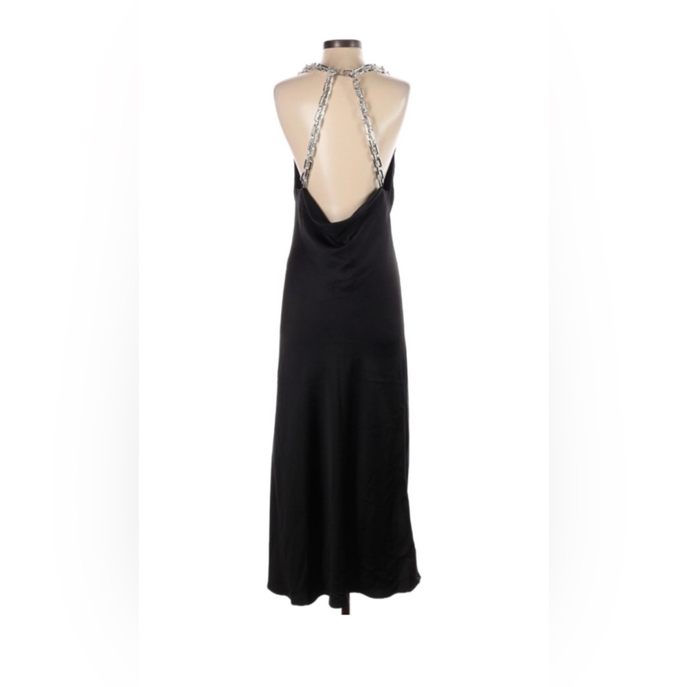 🔥Zara silky satin open back chain satin dress M🔥new only worn for photoshoot